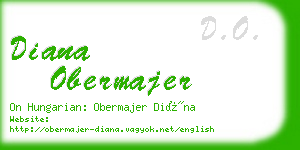 diana obermajer business card